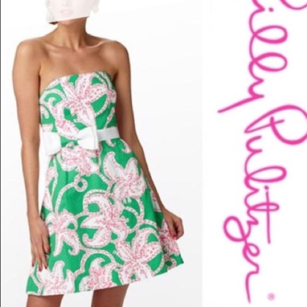 Pink and Green Lilly Pulitzer Dress. Sz 4